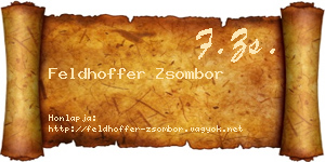 Feldhoffer Zsombor névjegykártya